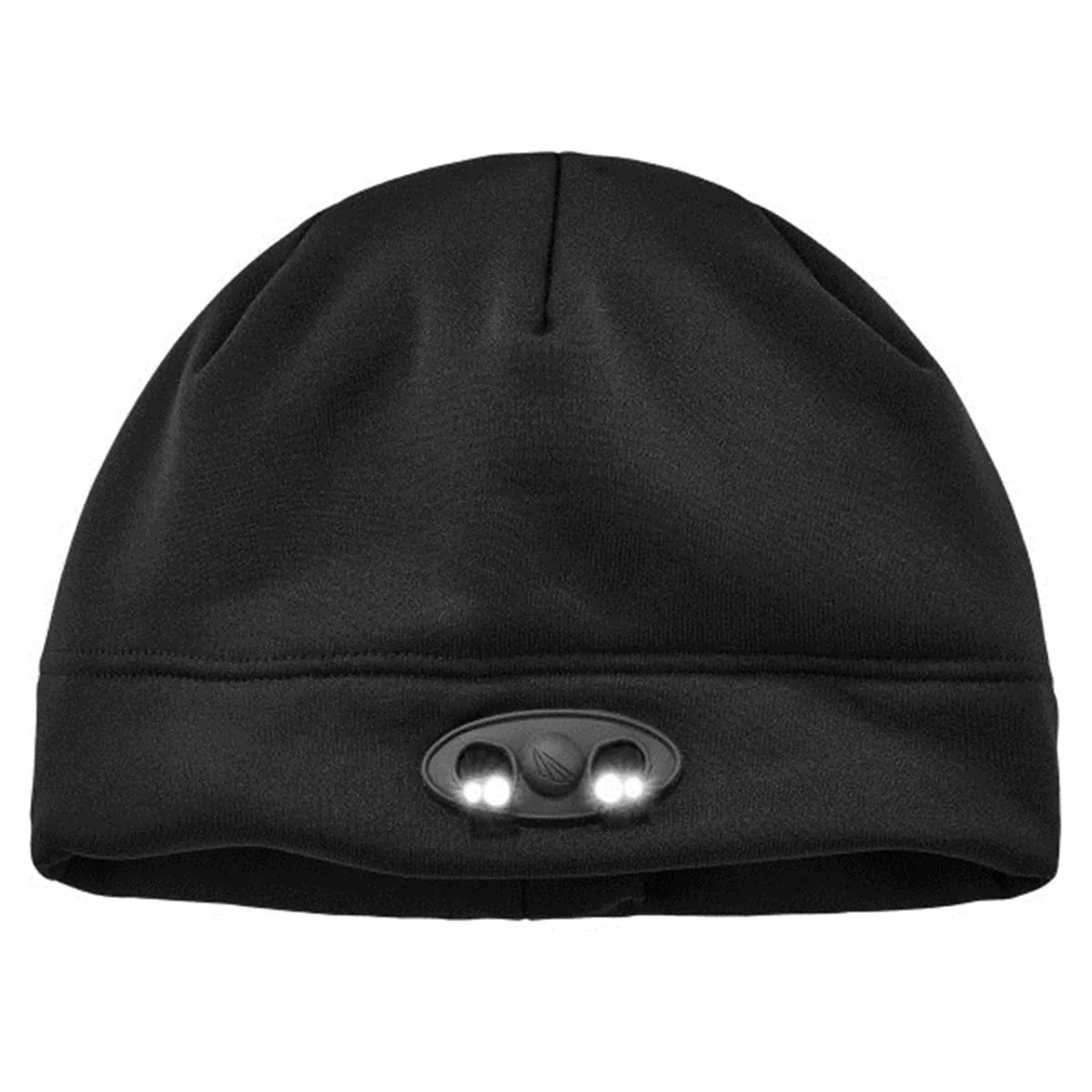 6804 Black Skull Cap Beanie Hat with LED Lights