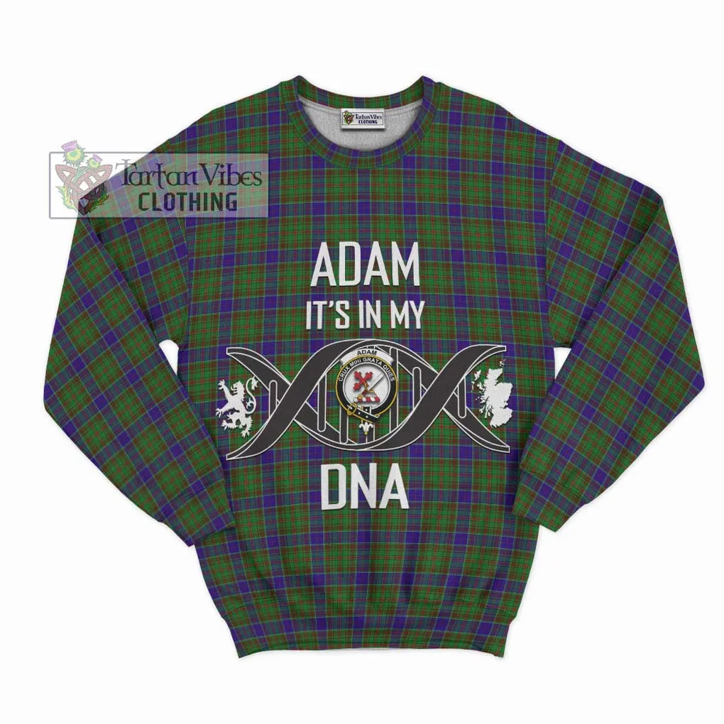 Adam Tartan Sweatshirt with Family Crest DNA In Me Style