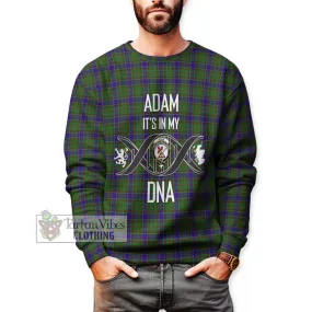 Adam Tartan Sweatshirt with Family Crest DNA In Me Style