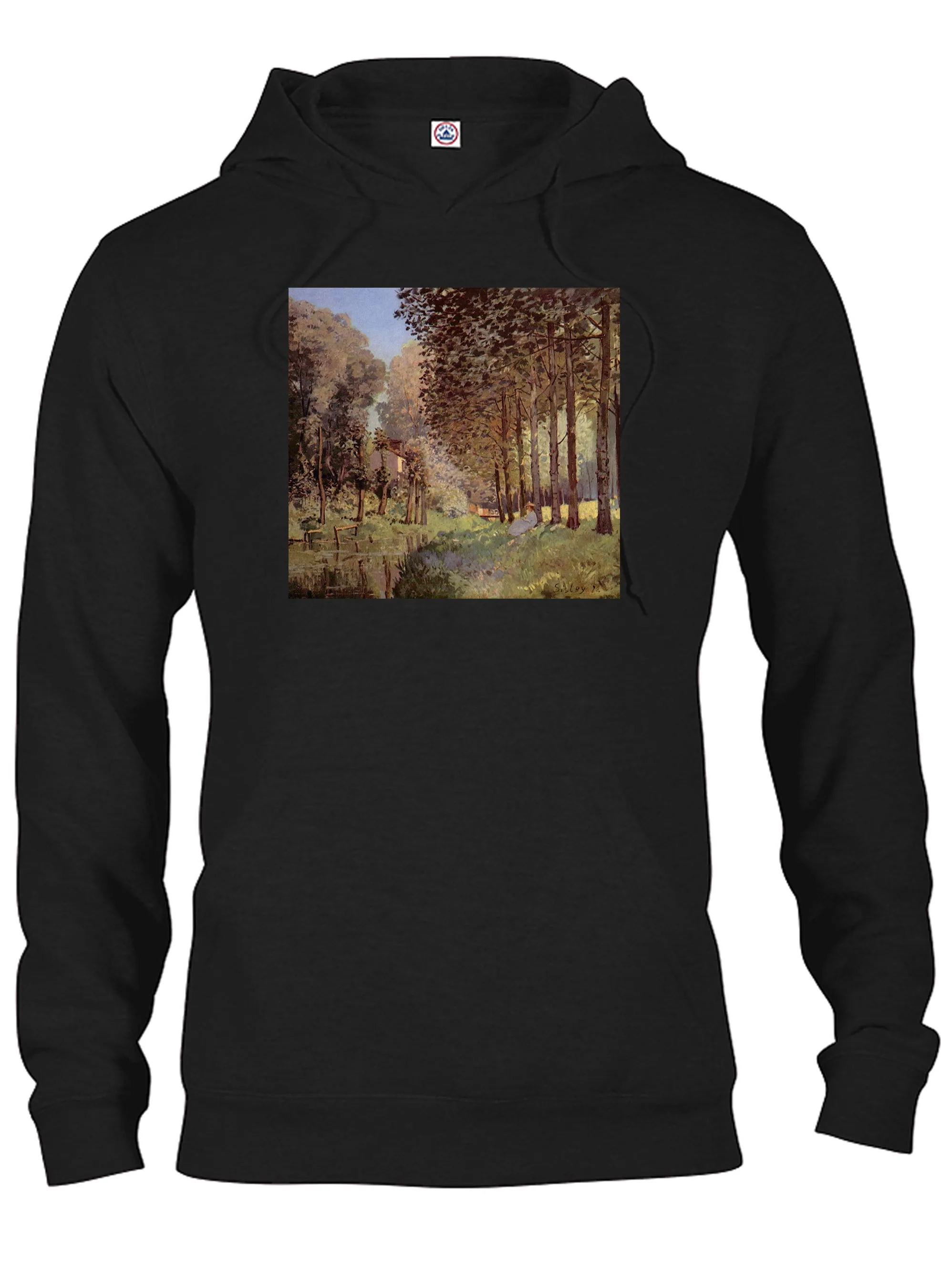 Alfred Sisley - Resting by a Stream at the Edge of the Wood T-Shirt