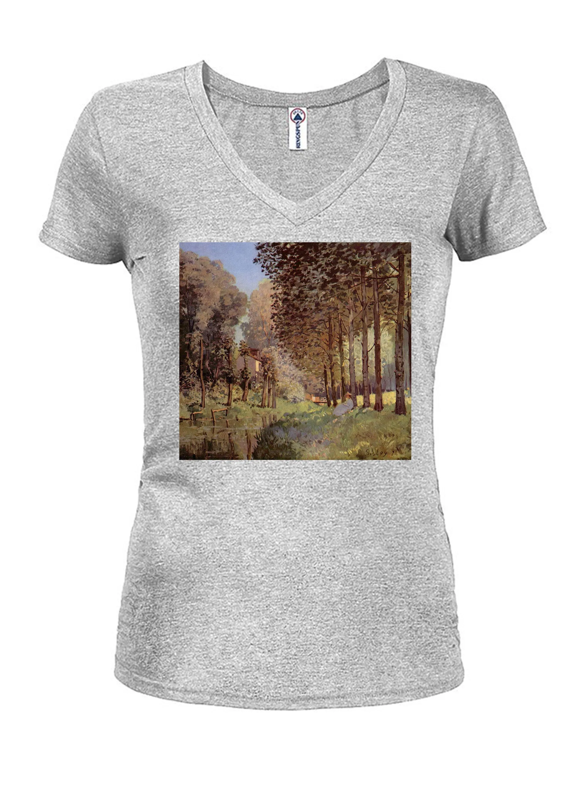 Alfred Sisley - Resting by a Stream at the Edge of the Wood T-Shirt