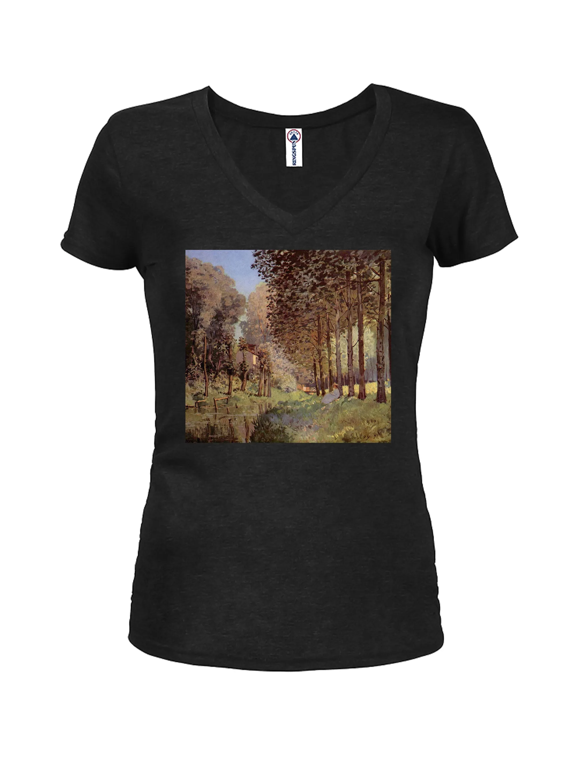 Alfred Sisley - Resting by a Stream at the Edge of the Wood T-Shirt