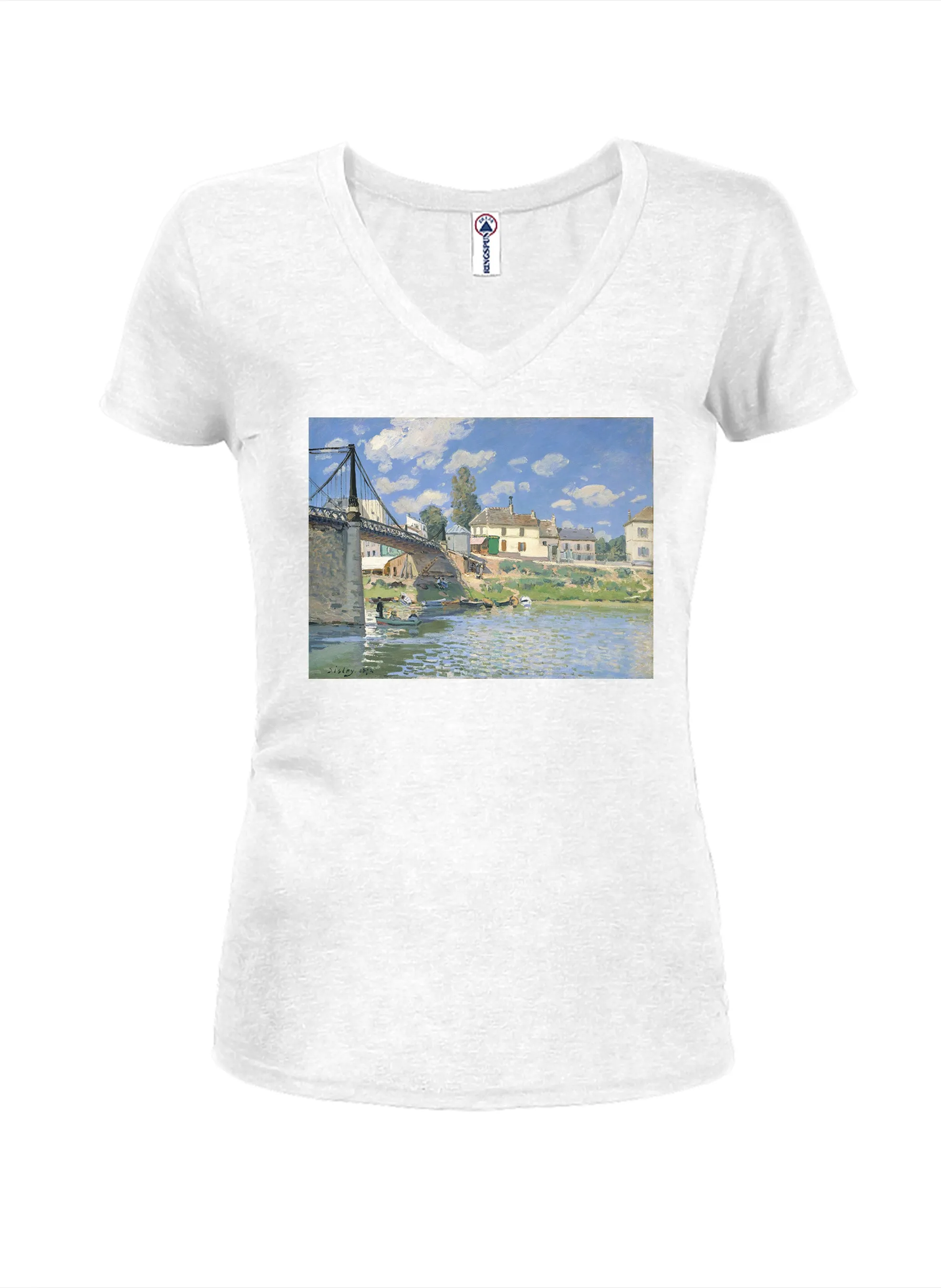 Alfred Sisley - The Bridge at Villeneuve-la-Garenne T-Shirt