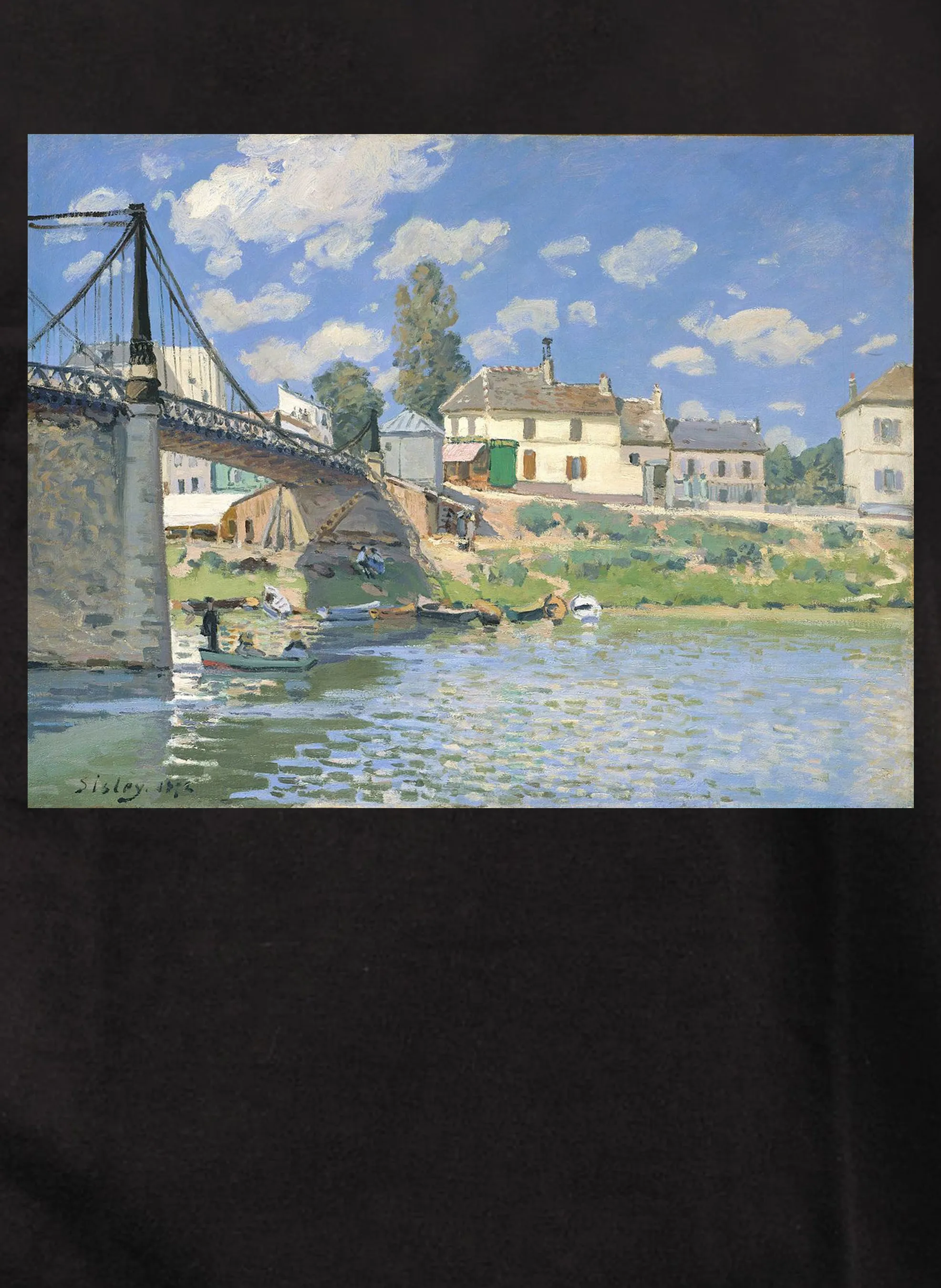 Alfred Sisley - The Bridge at Villeneuve-la-Garenne T-Shirt