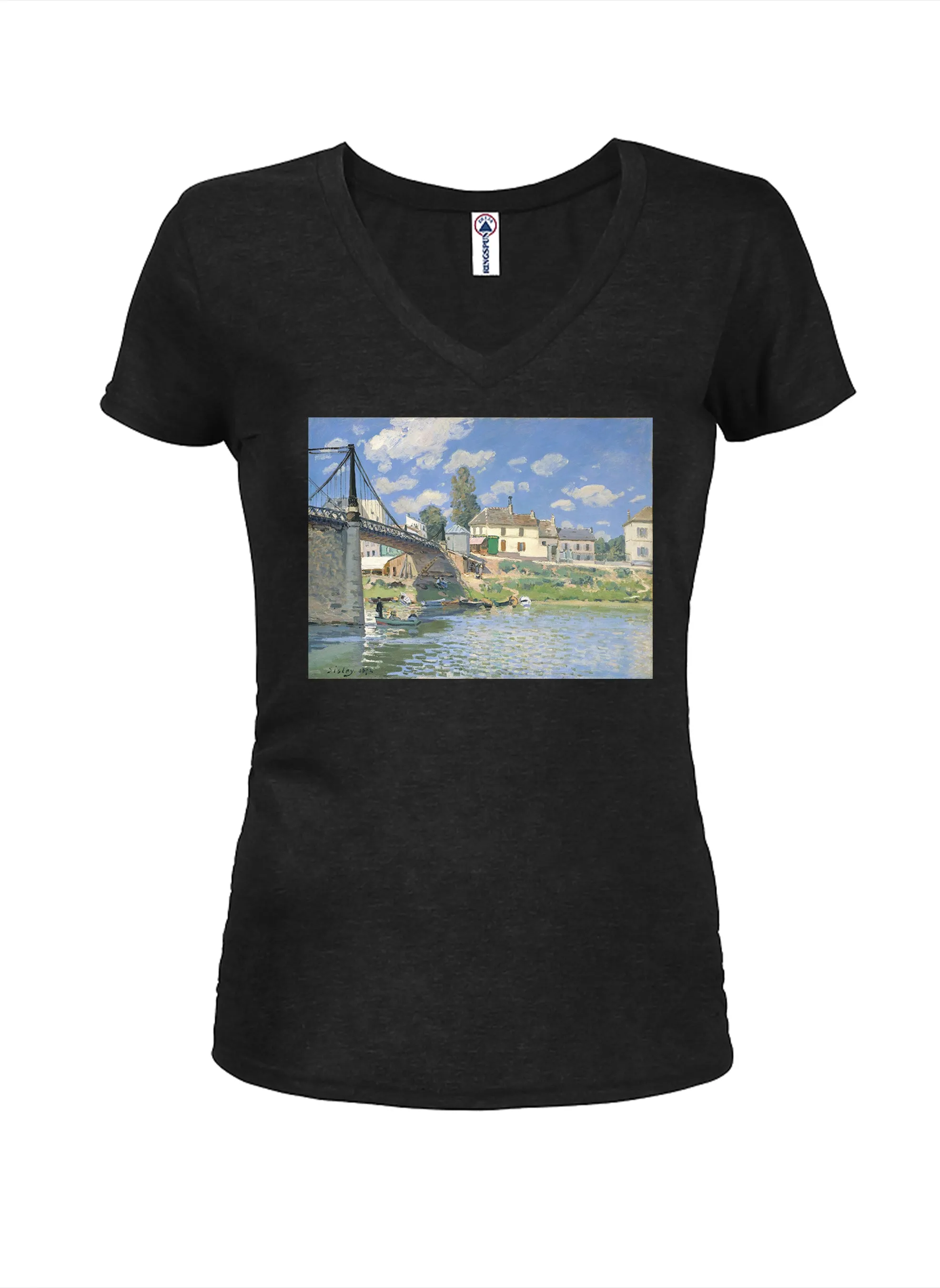 Alfred Sisley - The Bridge at Villeneuve-la-Garenne T-Shirt