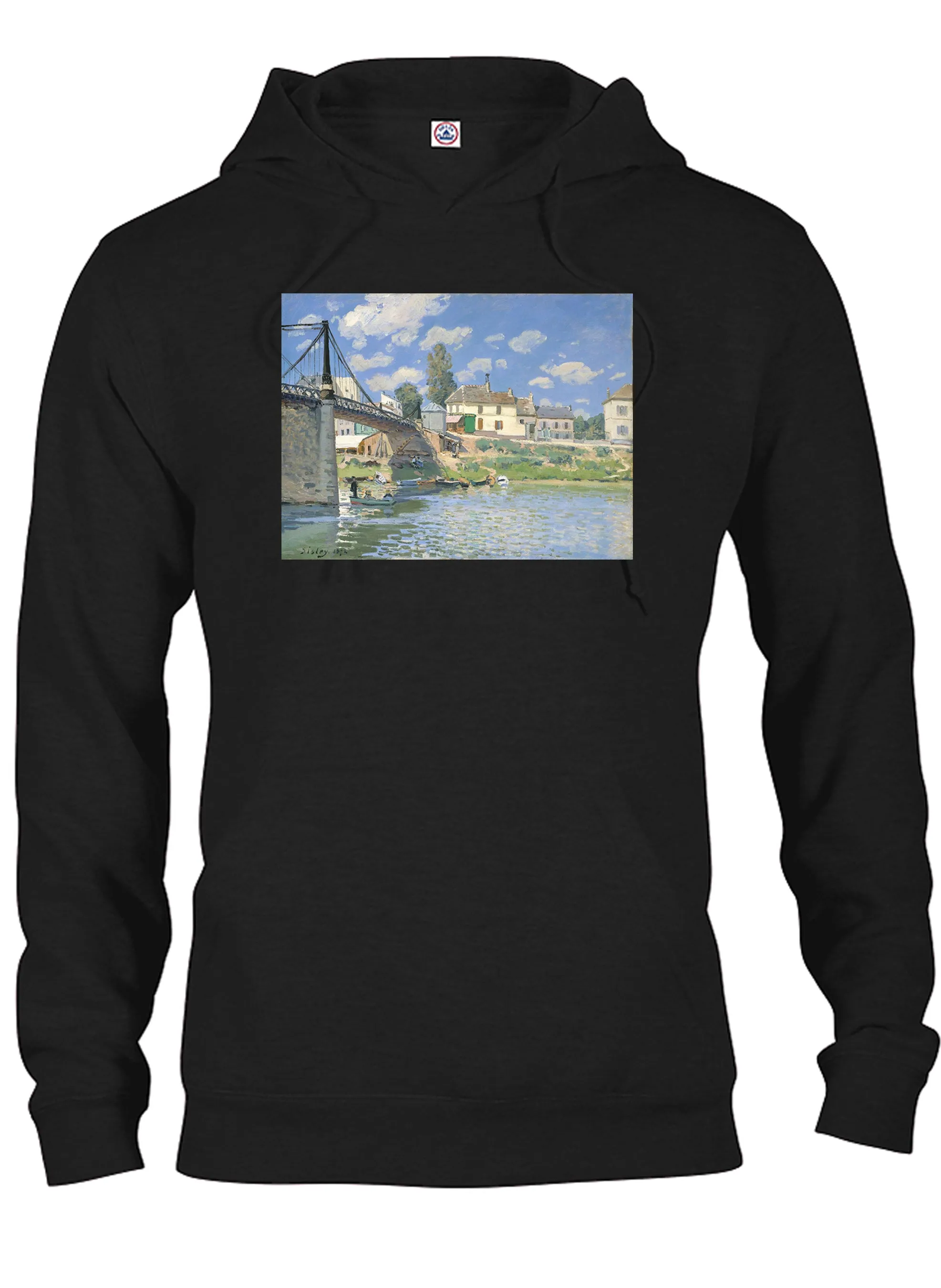 Alfred Sisley - The Bridge at Villeneuve-la-Garenne T-Shirt