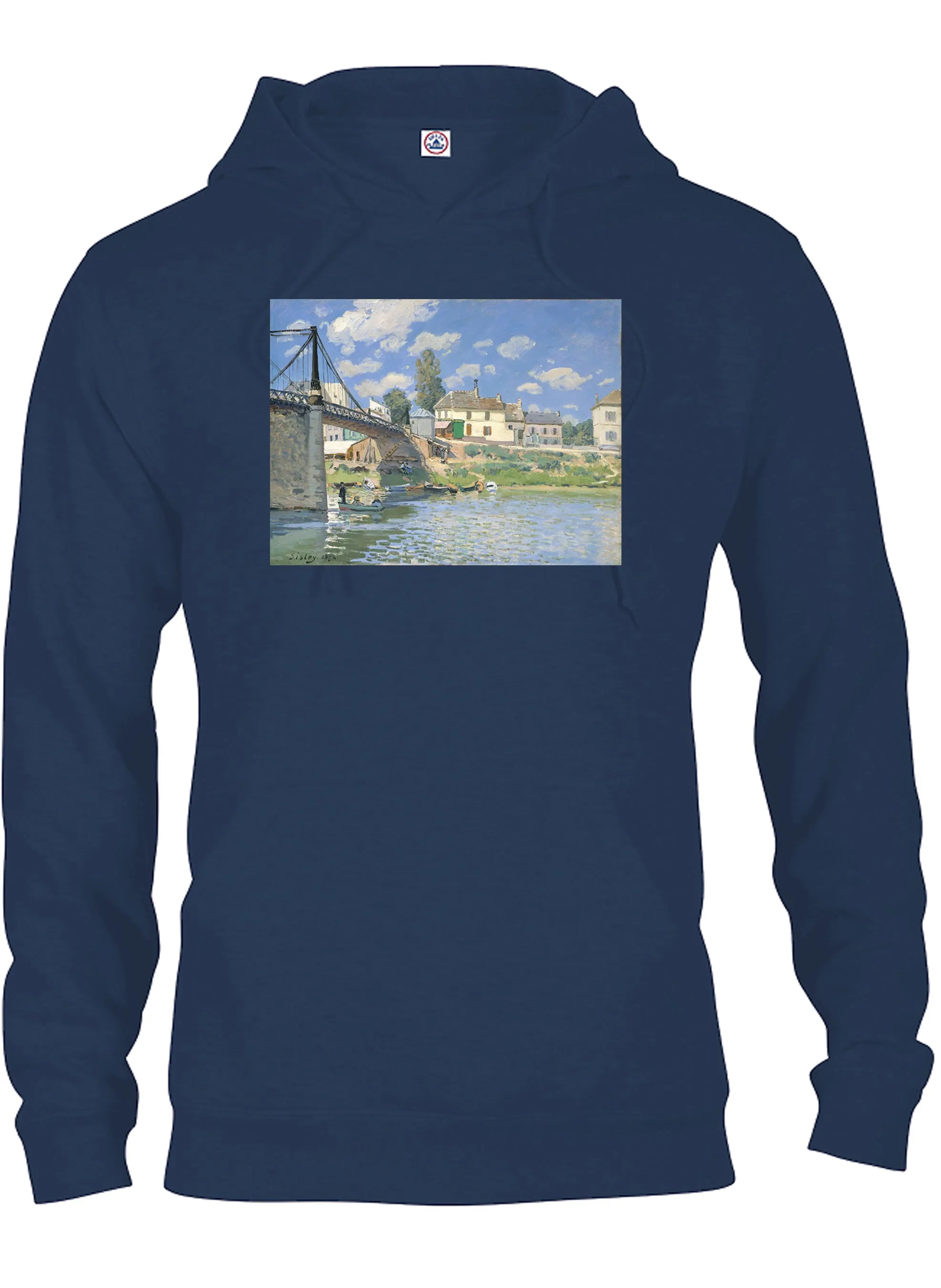 Alfred Sisley - The Bridge at Villeneuve-la-Garenne T-Shirt