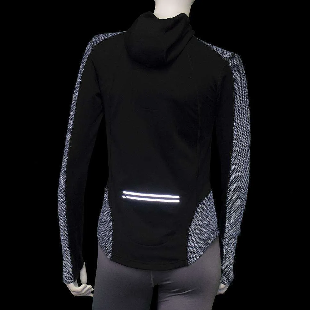 Ambition Reflective Women's Hoodie in Black