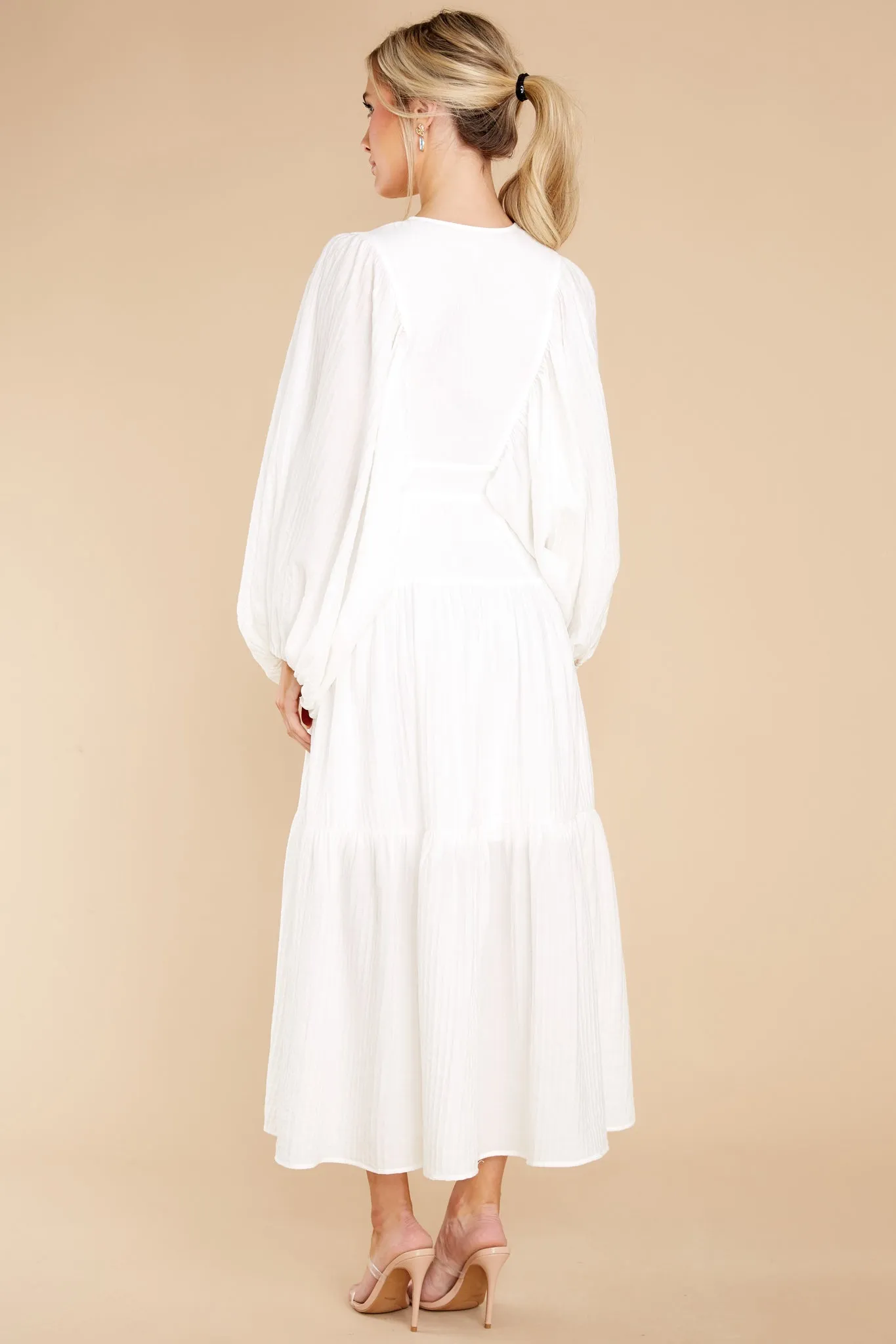 Angel Attitude White Maxi Dress