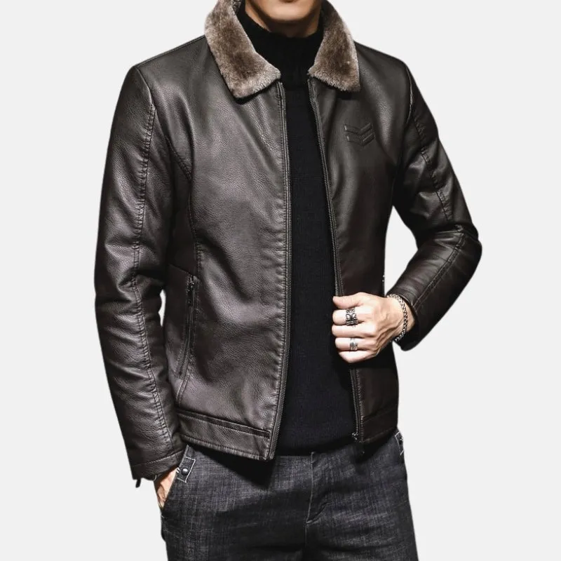 Antonios Combat Leather Jacket