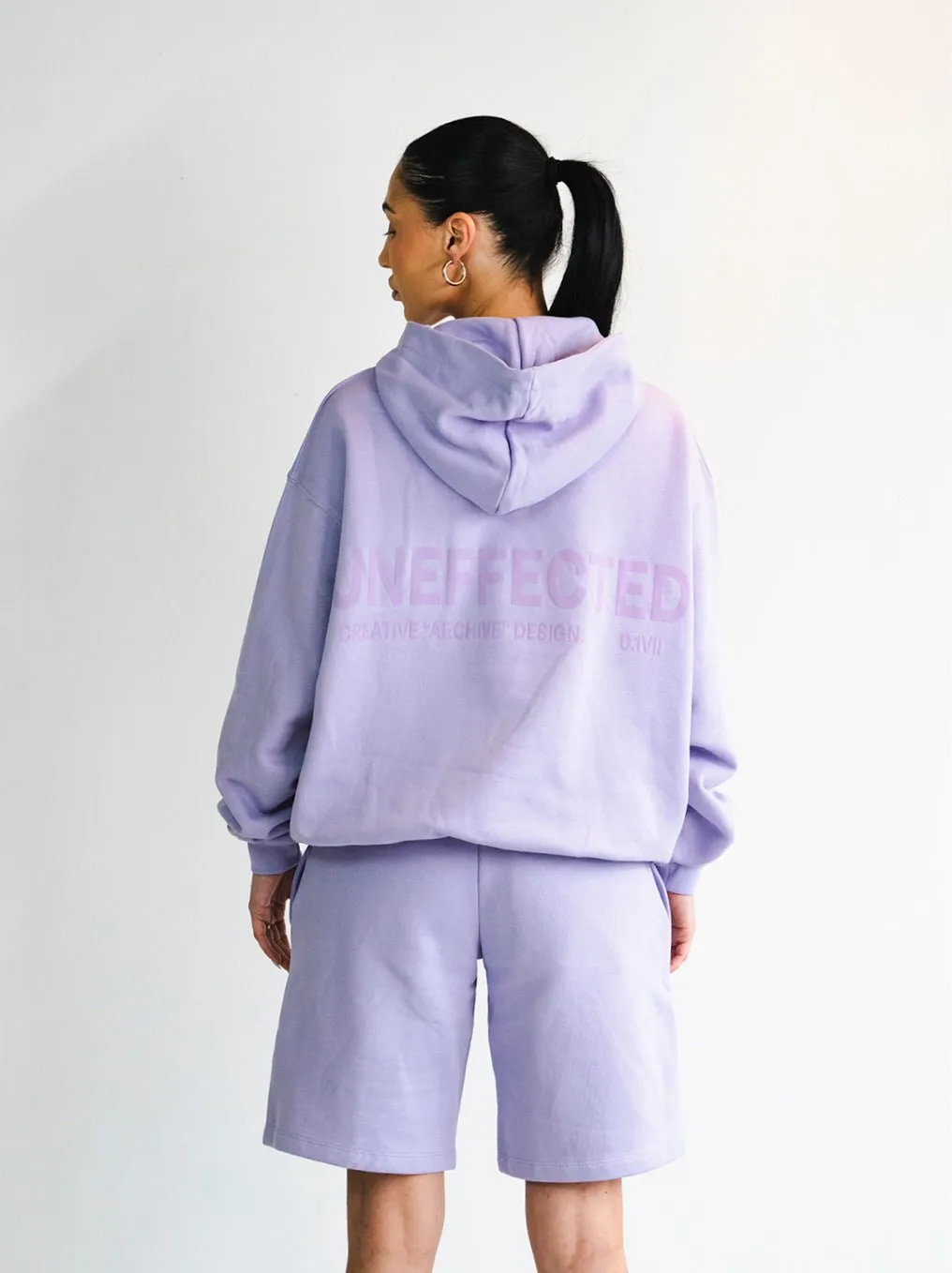 Archive Logo Oversized Hoodie - Lilac