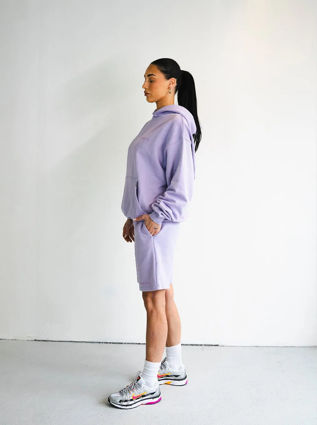 Archive Logo Oversized Hoodie - Lilac