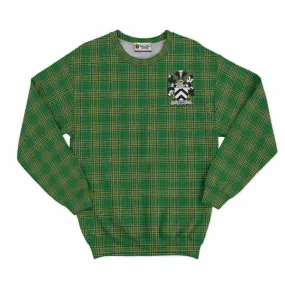 Ashe Irish Clan Tartan Sweatshirt with Coat of Arms