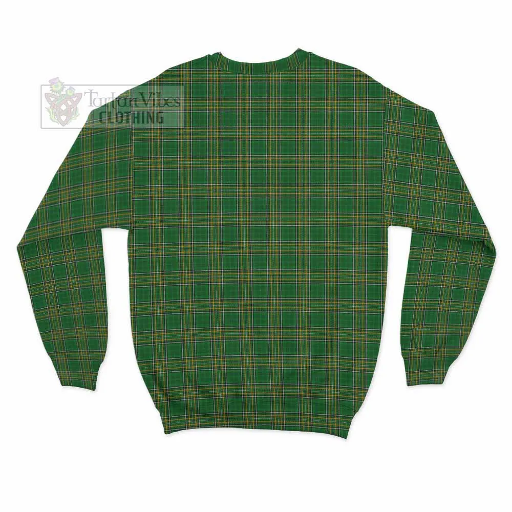 Ashe Irish Clan Tartan Sweatshirt with Coat of Arms