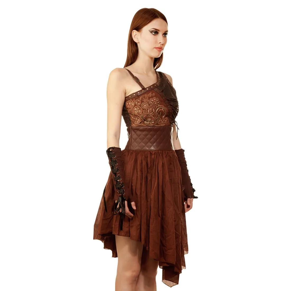 Asymmetrical Steampunk Dress