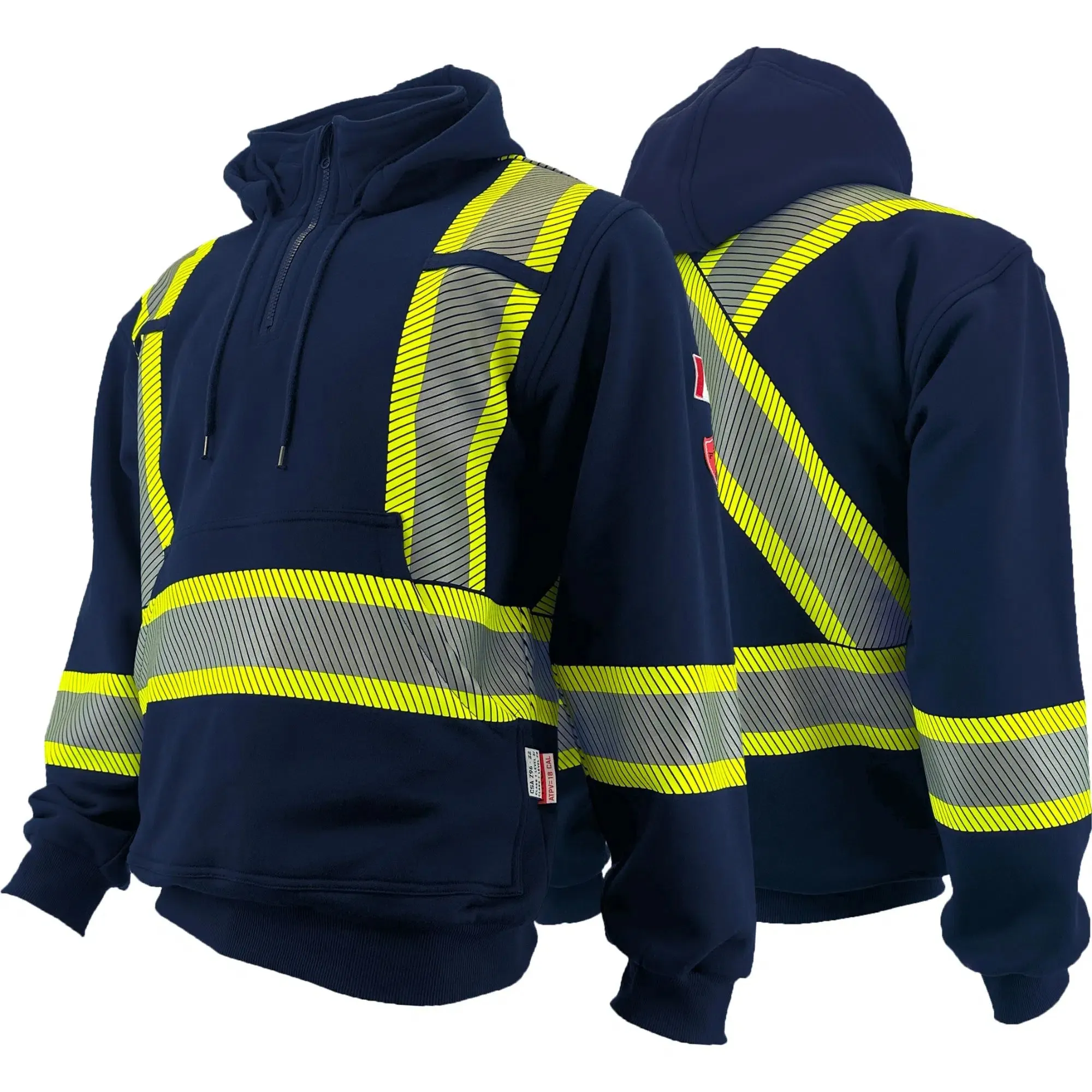 Atlas Hi-Vis FR / AR Q-Zip Pullover Hoodie 4014