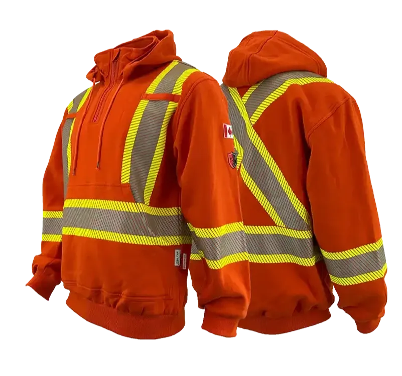 Atlas Hi-Vis FR / AR Q-Zip Pullover Hoodie 4014