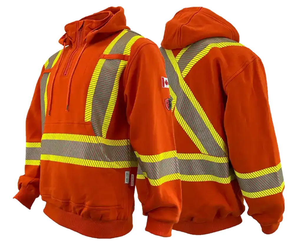 Atlas Pullover FR/ARC Hi-Viz Orange Hoodie - 4014OR - 1/CS