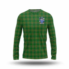 Aylward Irish Clan Tartan Long Sleeve T-Shirt with Coat of Arms