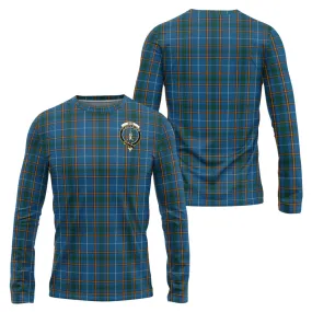 Bain Tartan Long Sleeve T-Shirt with Family Crest