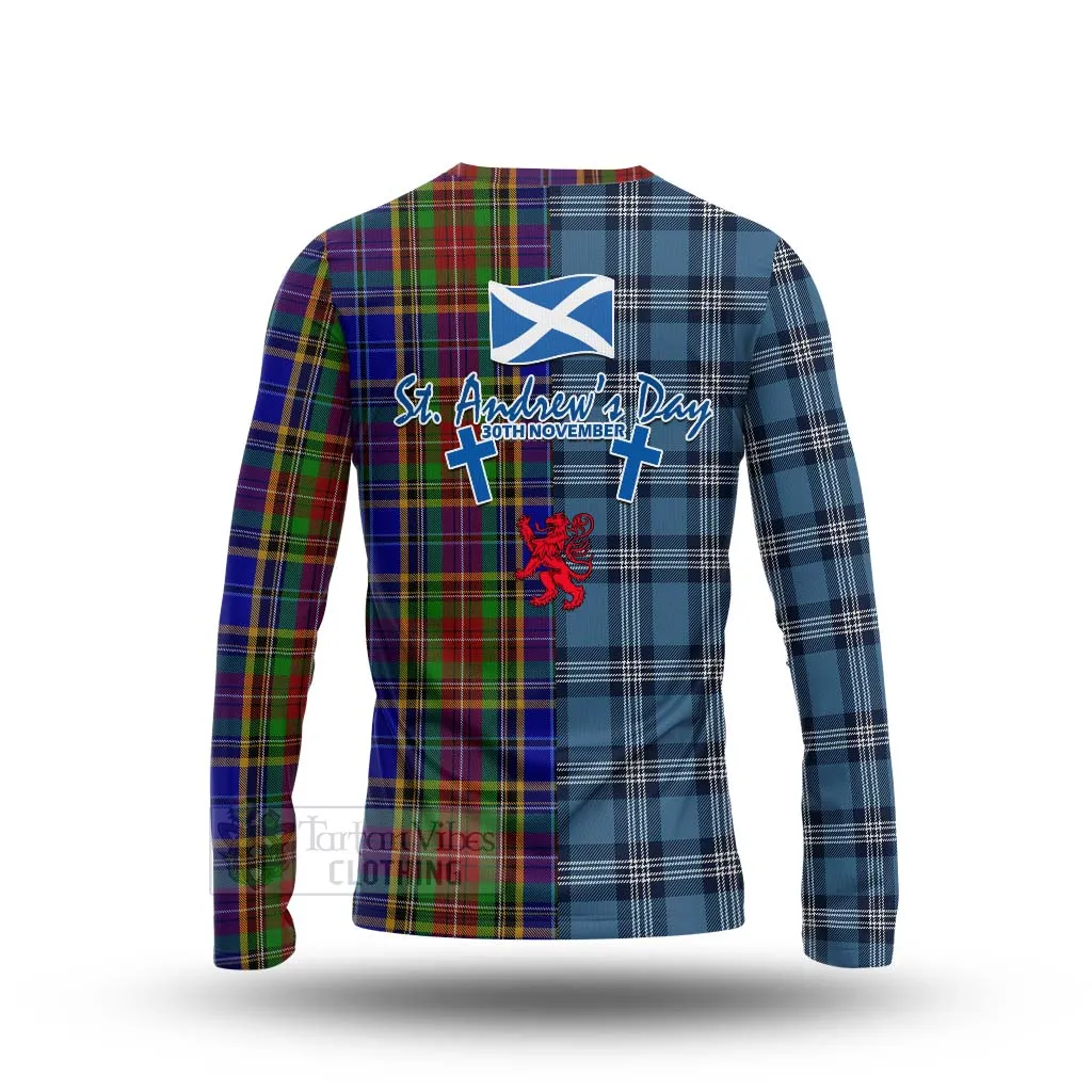 Beattie (Beatty) Tartan Long Sleeve T-Shirt Happy St. Andrew's Day Half Tartan Style