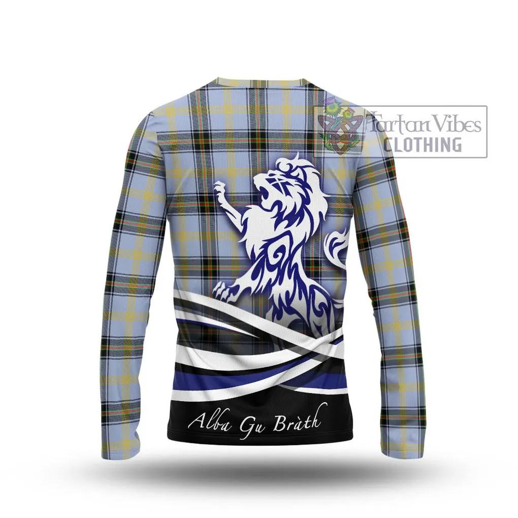 Bell of the Borders Tartan Long Sleeve T-Shirt with Alba Gu Brath Regal Lion Emblem