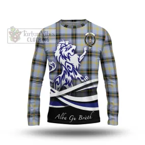 Bell of the Borders Tartan Long Sleeve T-Shirt with Alba Gu Brath Regal Lion Emblem