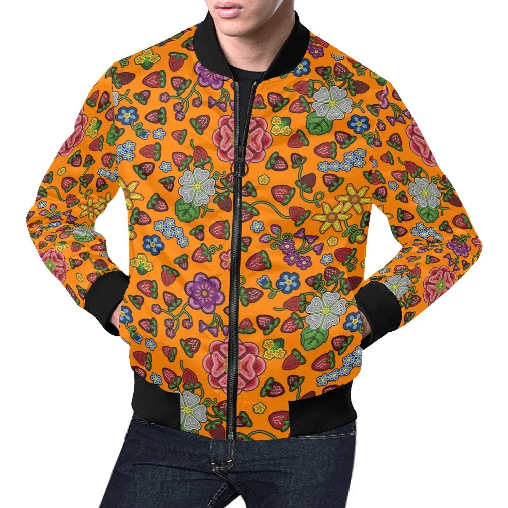 Berry Pop Carrot All Over Print Bomber Jacket for Men