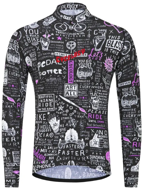 Bike Graffiti Men's Summer Long Sleeve Jersey