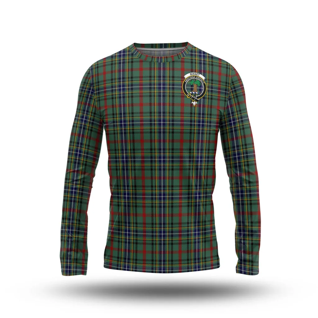 Bisset Tartan Long Sleeve T-Shirt with Family Crest