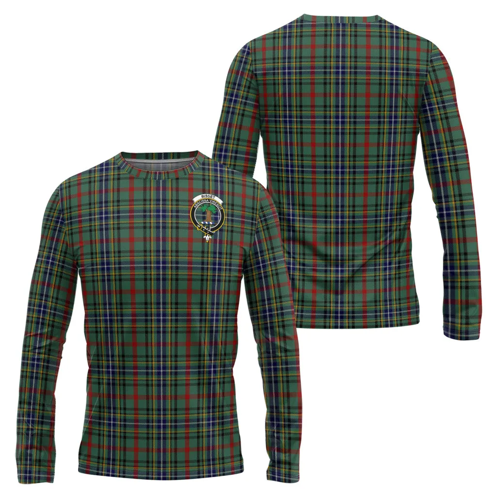 Bisset Tartan Long Sleeve T-Shirt with Family Crest