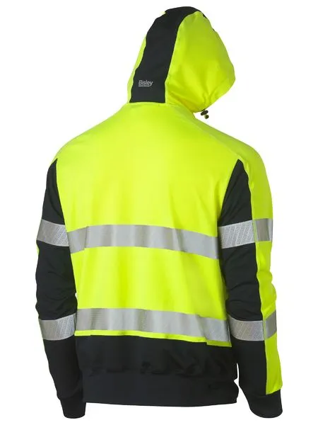 BK6815T Bisley Taped Hi Vis Stretchy Fleece Hoodie