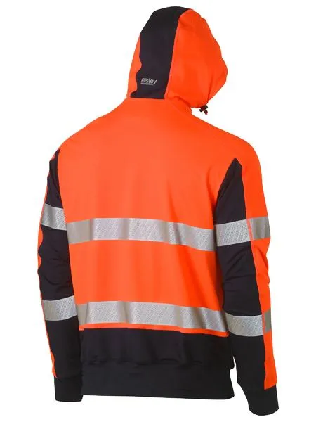 BK6815T Bisley Taped Hi Vis Stretchy Fleece Hoodie