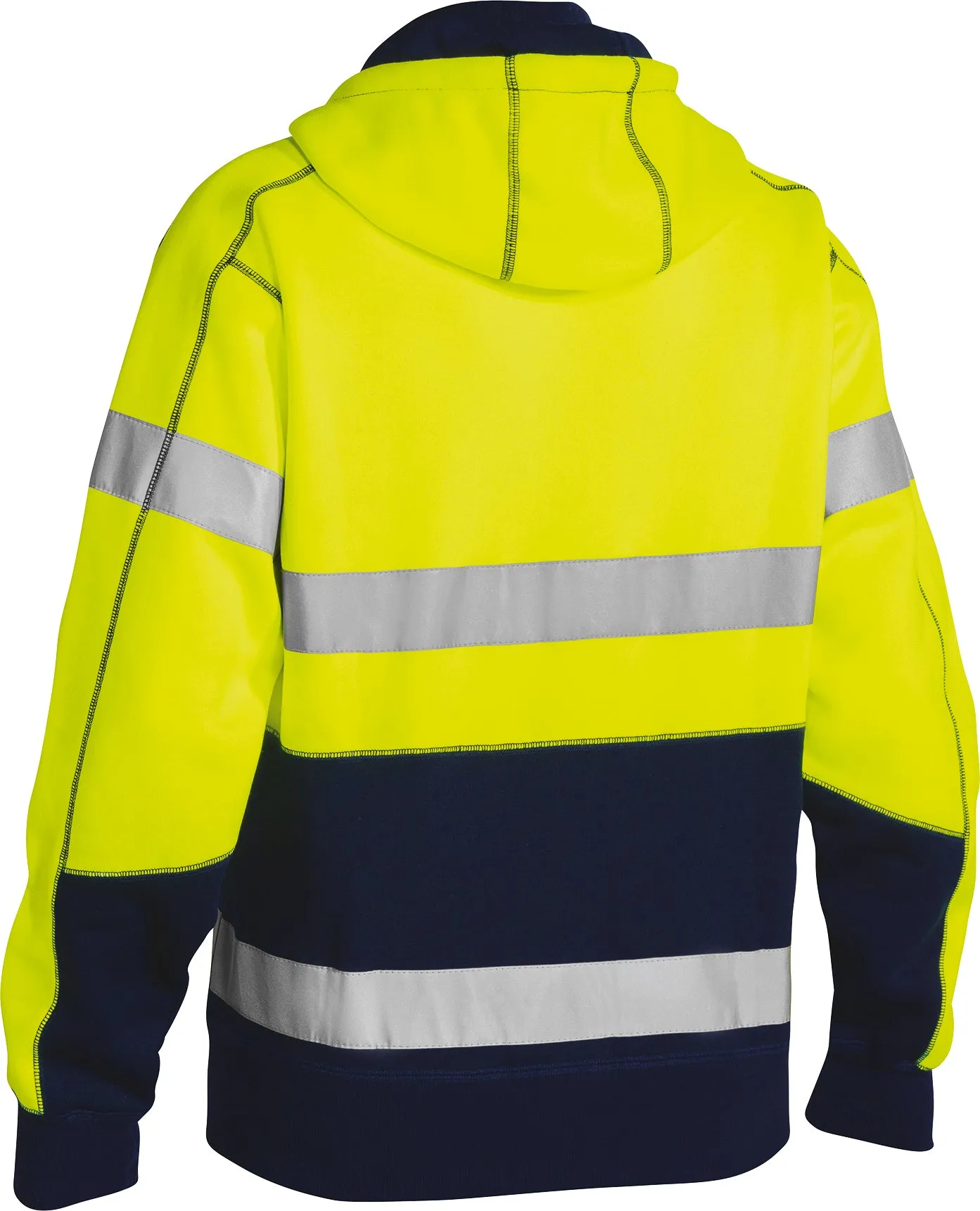 BK6819T Bisley Taped Hi Vis Fleece Hoodie