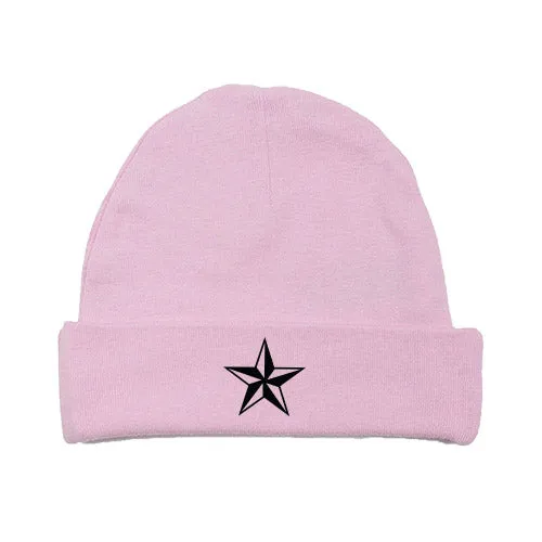 Black Star Infant Baby Beanie Cap