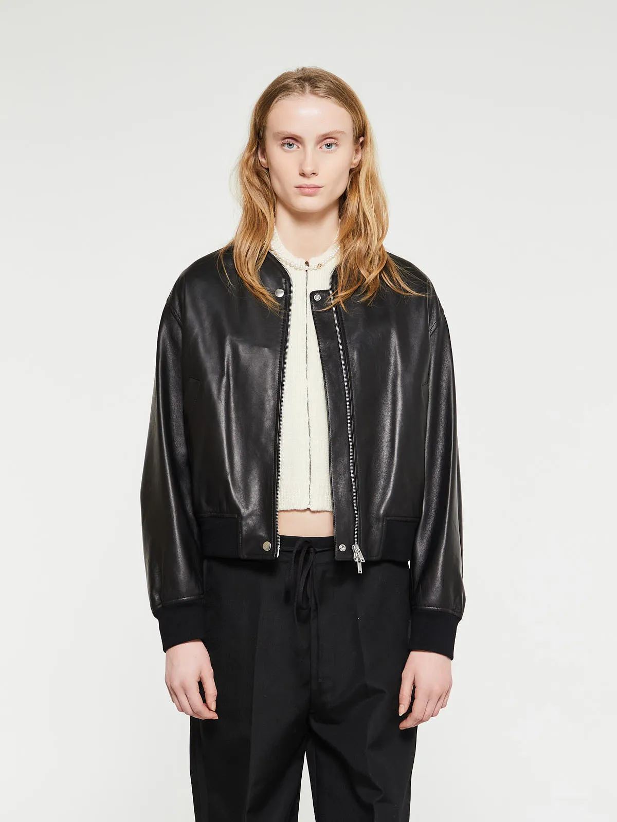 Blouson Jacket in Black