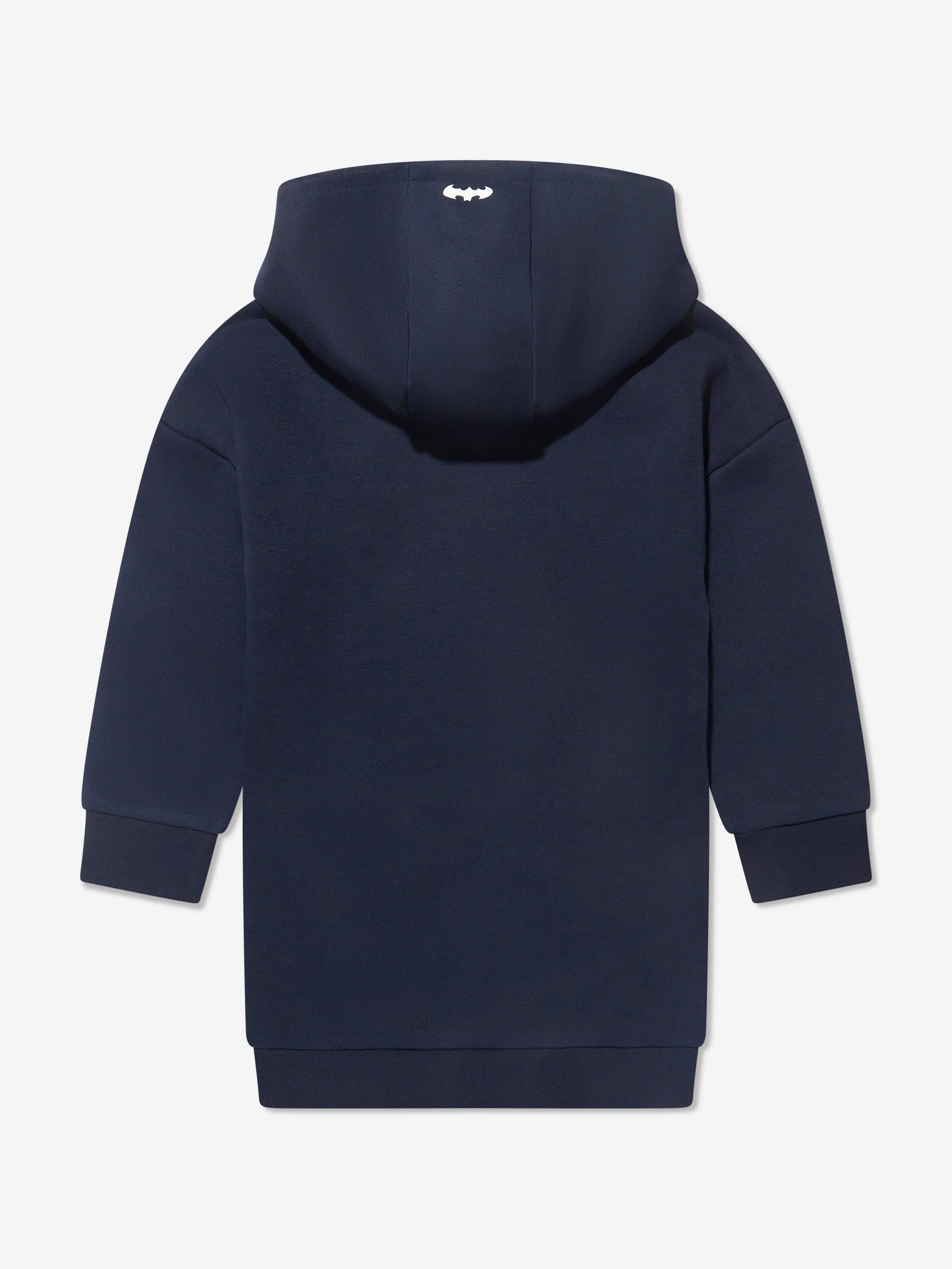 BOSS Girls Hooded Sweater Dress in Navy