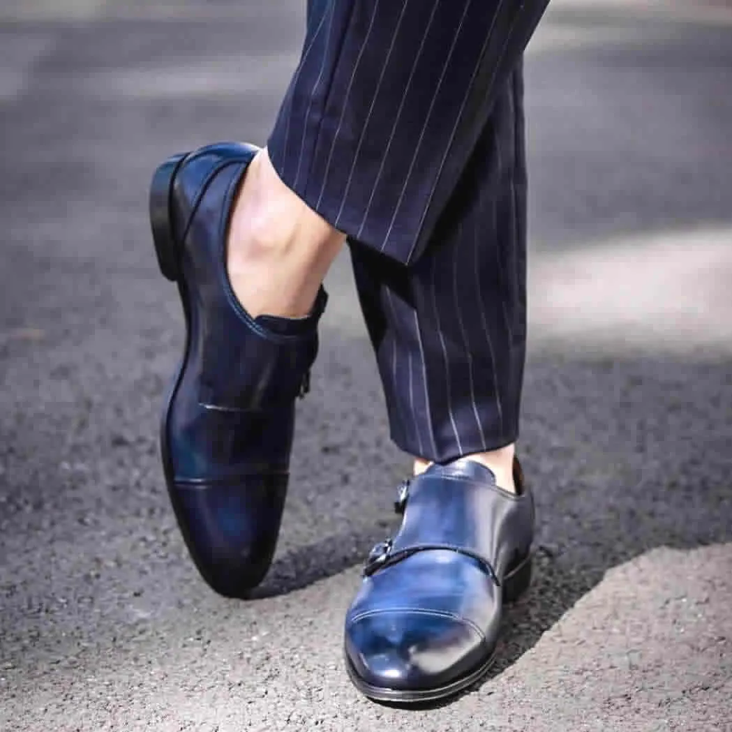 Bourne Monk Strap Blue