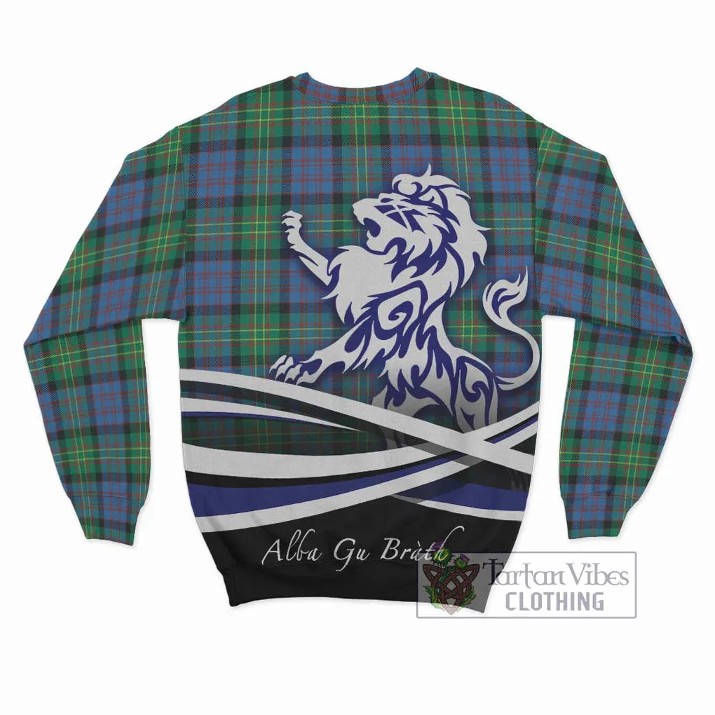 Bowie Ancient Tartan Sweatshirt with Alba Gu Brath Regal Lion Emblem