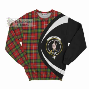 Boyd Tartan Sweatshirt with Family Crest Circle Style