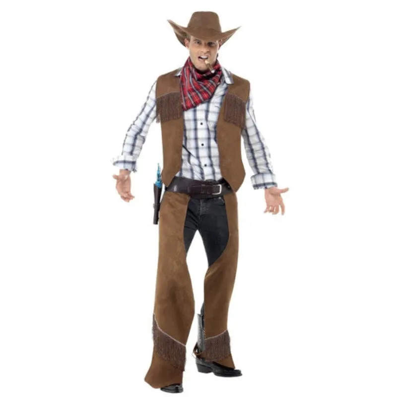 Brown Fringe Cowboy Costume