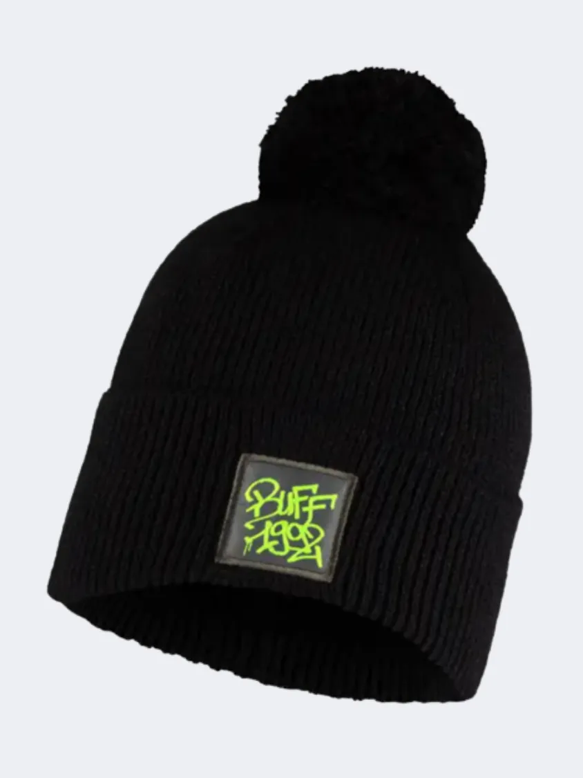 Buff Knitted Boys Lifestyle Beanie Otty Black