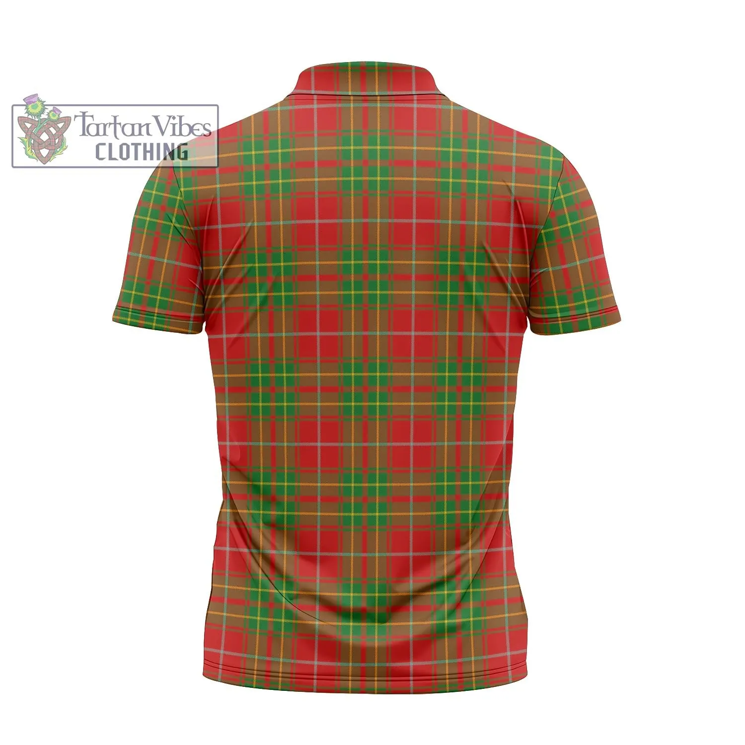 Burnett Tartan Zipper Polo Shirt