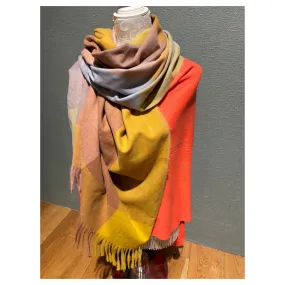 Cashmere Mix Scarf Mustard