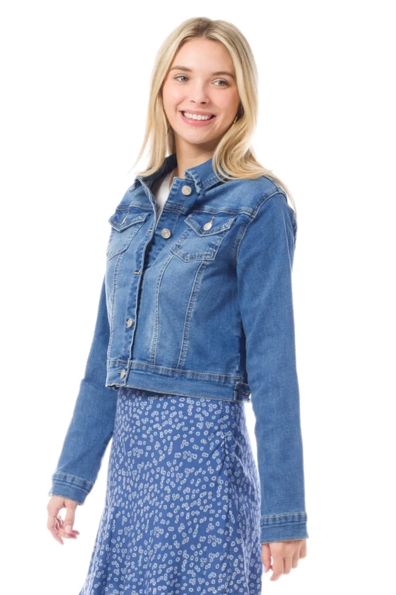 Casual Vintage Denim Jean Jacket Style 1068