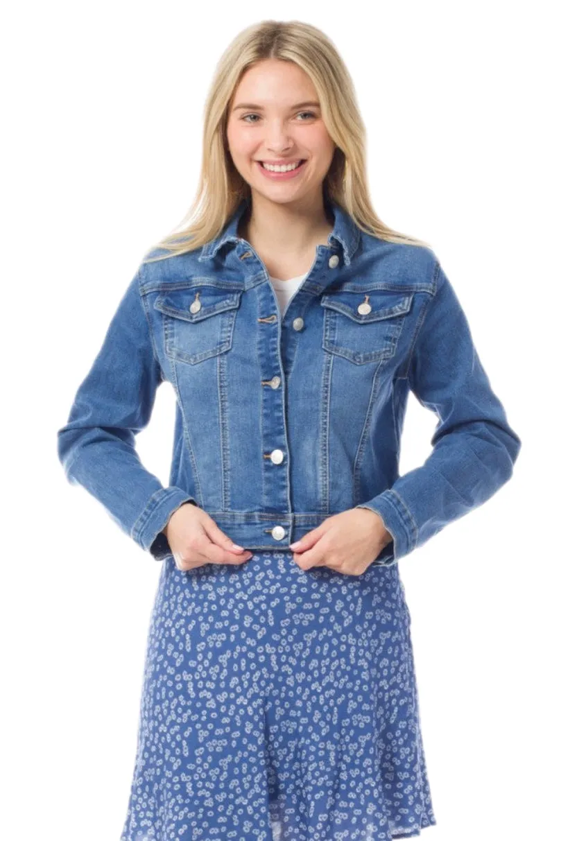 Casual Vintage Denim Jean Jacket Style 1068