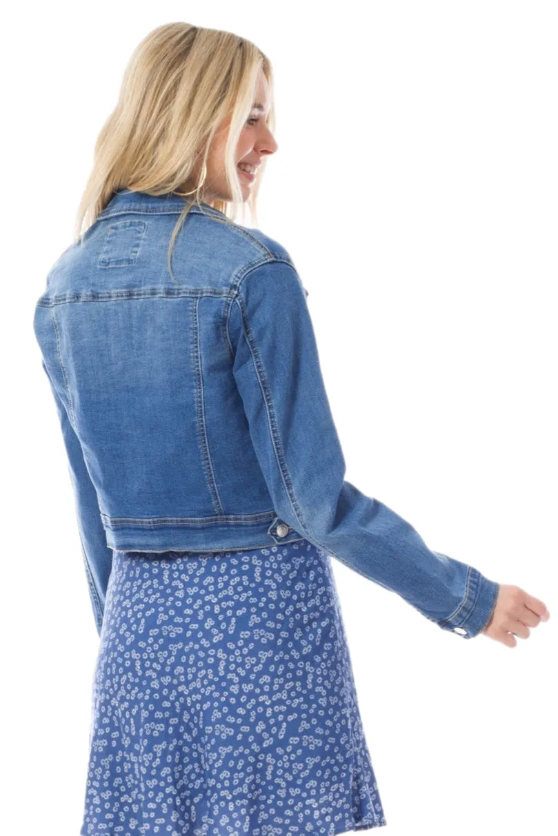 Casual Vintage Denim Jean Jacket Style 1068