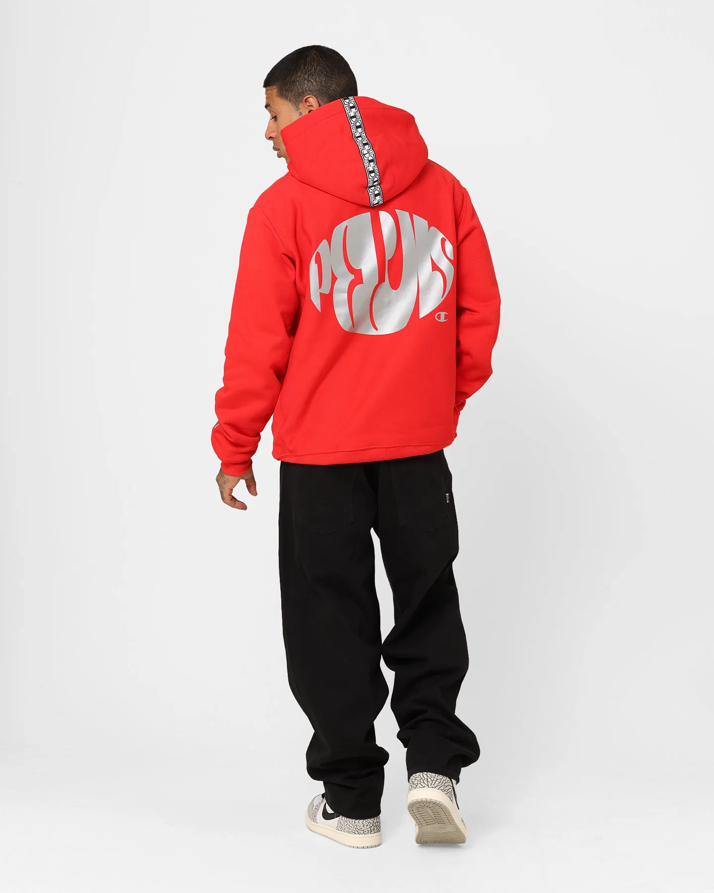 Champion X Pelvis Reverse Weave Hoodie Team Red Scarlet