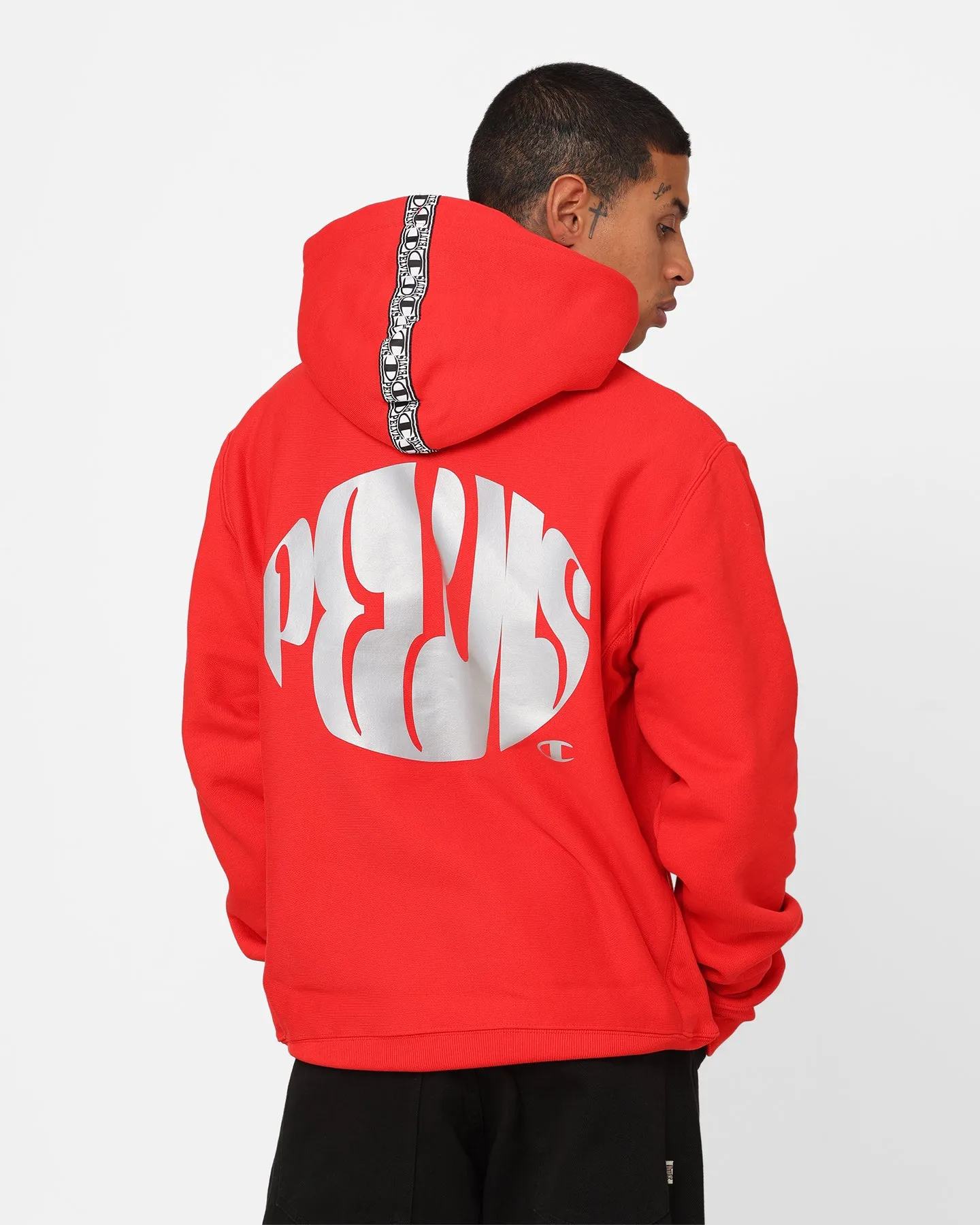 Champion X Pelvis Reverse Weave Hoodie Team Red Scarlet