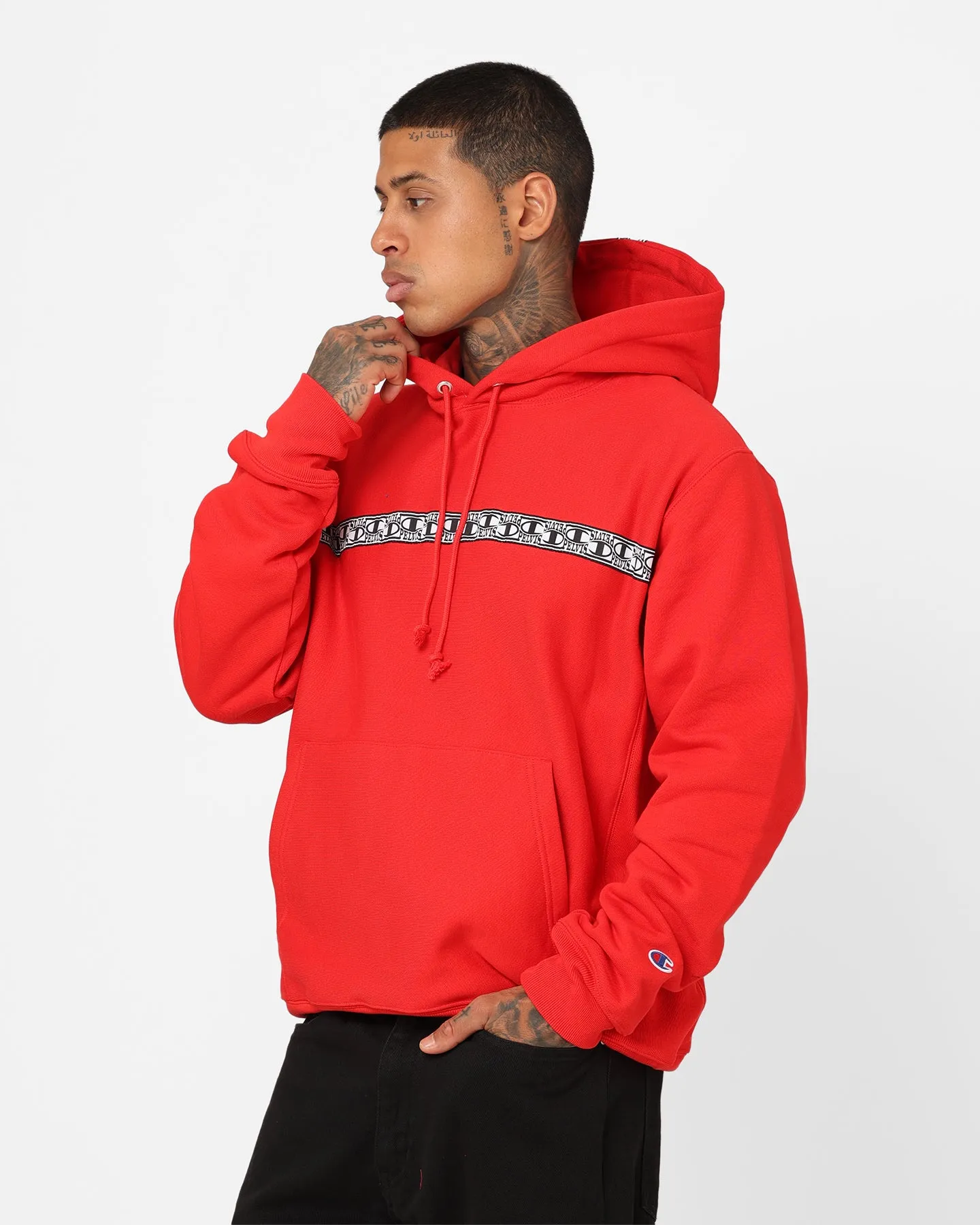 Champion X Pelvis Reverse Weave Hoodie Team Red Scarlet